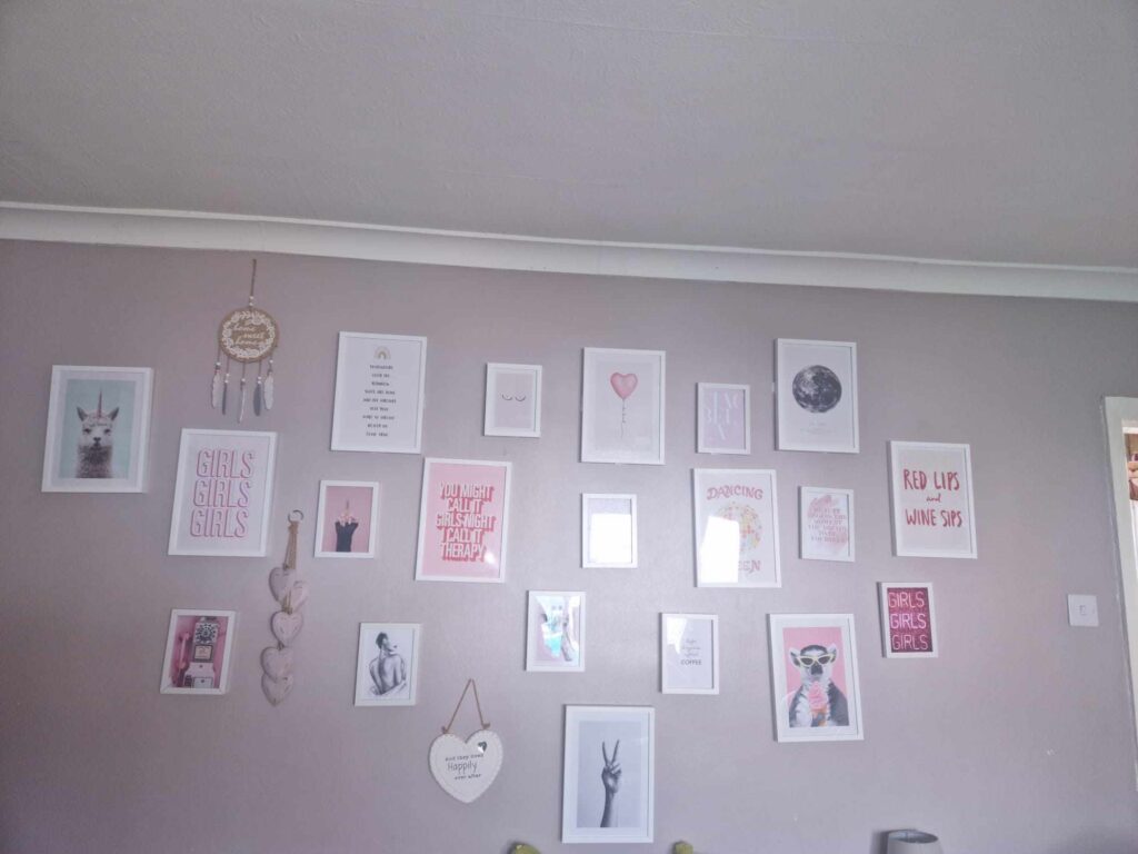 A house with a personal gallery wall